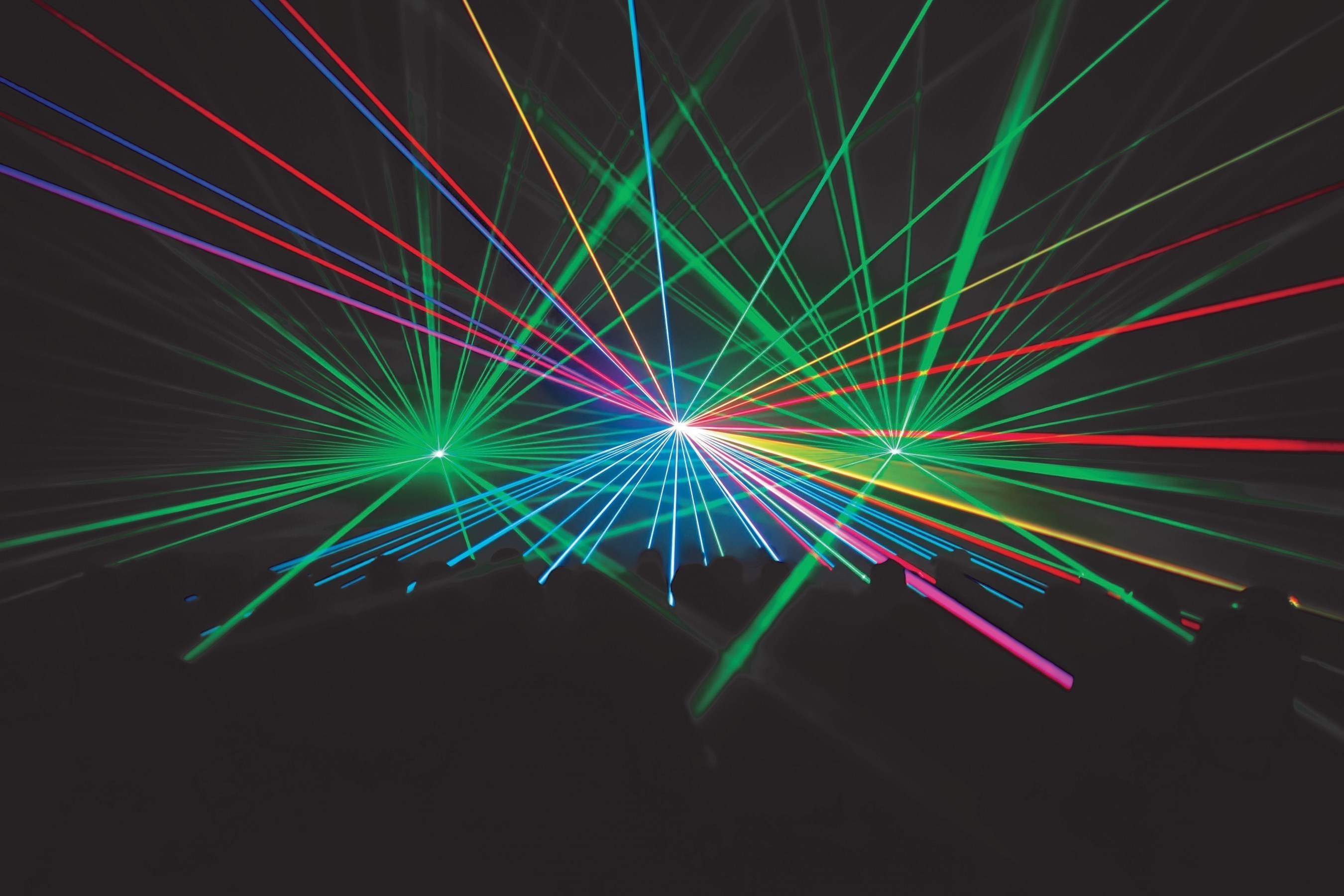 Laser Light Show with Beatles Music